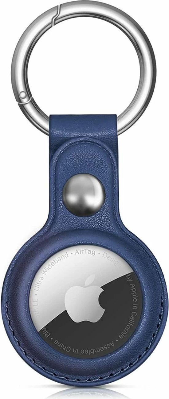 Mbështjellës Hurtel për Apple AirTag, model WAT-21-0Y2S, lëkurë PU, kaltër
