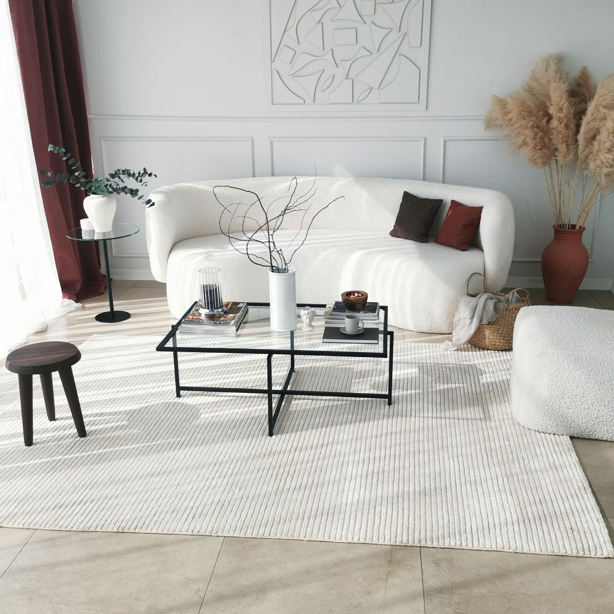 Tavolinë kafeje Hanah Home, Sun S408, ngjyrë e zezë