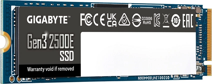 SSD i brendshëm Gigabyte Gen3 2500E M.2 NVMe PCIe 3.0, 1TB