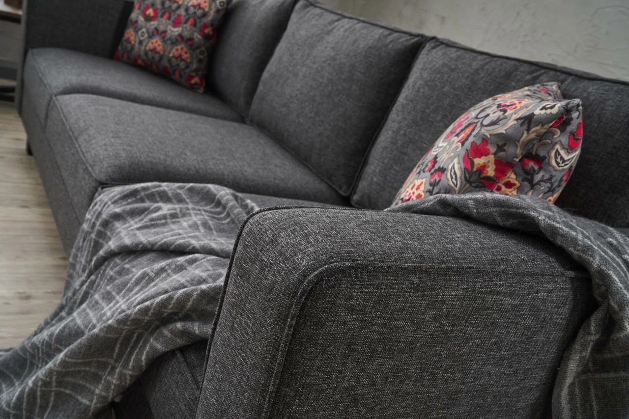 Divan treshe Atelier del Sofa, lino Kale, antracit