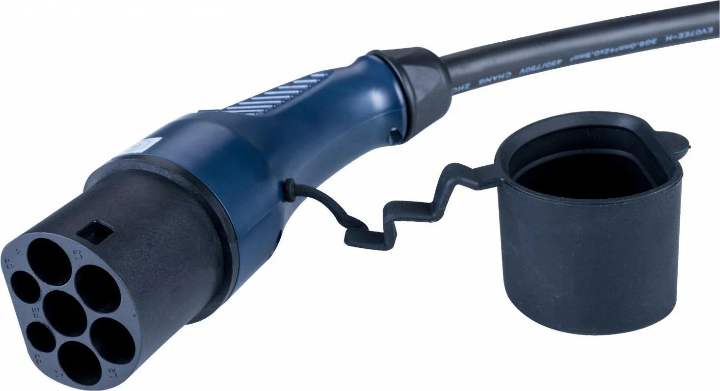 Kabëll karikimi për vetura elektrike Akyga AK-EC-09, Type 2/Type 2, 1-fazë, 32A, 7.2kW, 6m, zi-kaltër