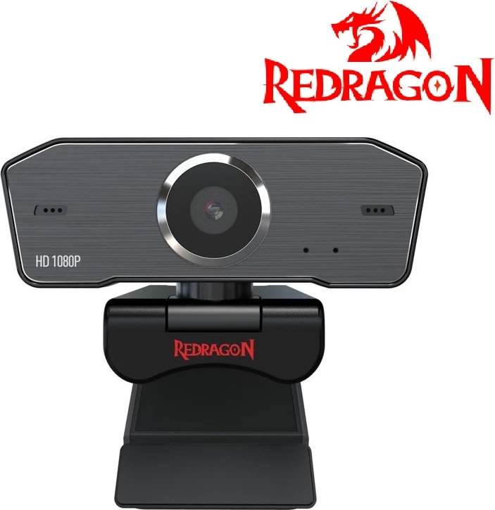 Kamerë online Redragon Hitman GW800 FHD 1080p 30fps, mikrofon stereo, rotacion 360°, e zezë