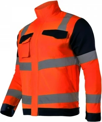 Xhaketë pune hi-vis Lahti Pro L4091104 XL, 60% pambuk/40% poliester, 7 xhepa, Portokalli