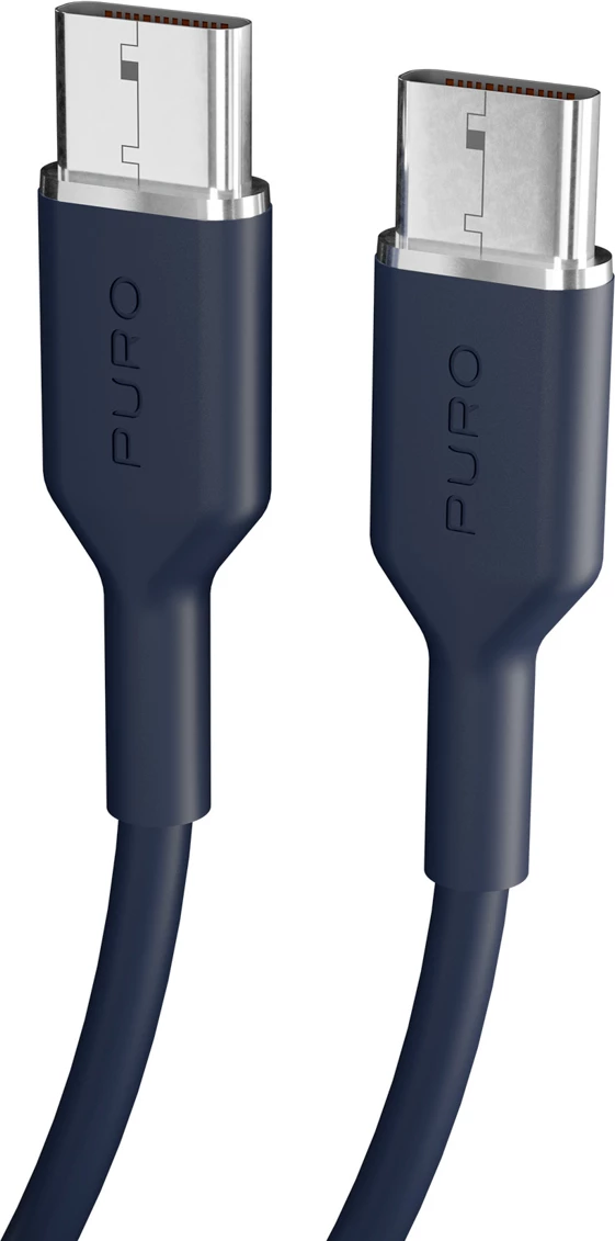 Kabllo USB-C në USB-C Puro ICON 1.5 m, blu navy