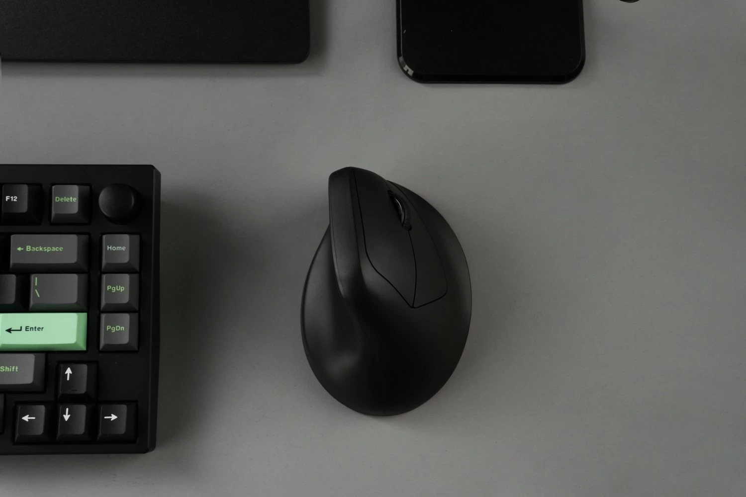 Maus vertikal Keychron M5 (PixArt 3311, 12000 DPI, 1K Hz, Bluetooth/2.4GHz/USB-C), i zi