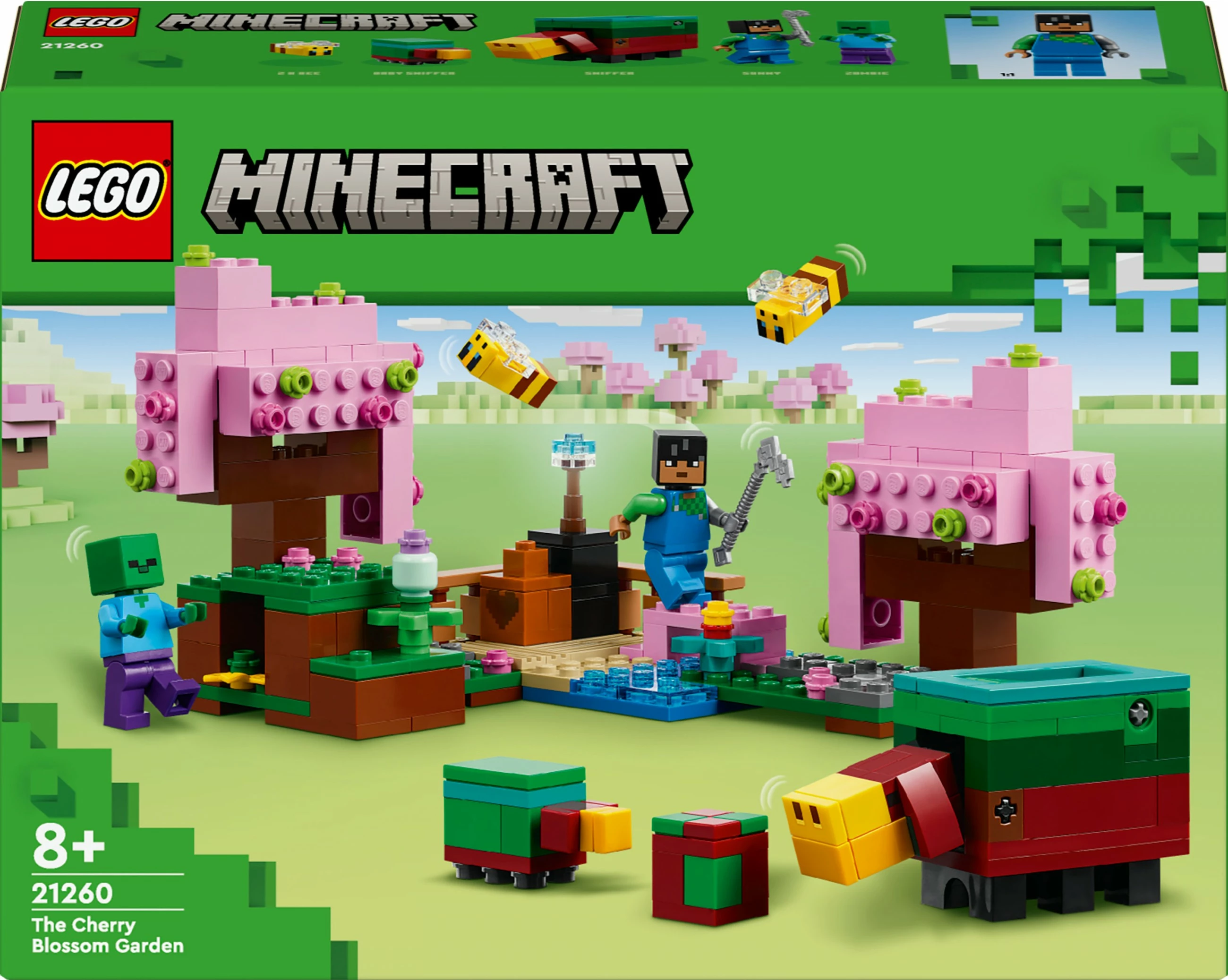Set ndërtimi LEGO Minecraft 21260, 304 pjesë, multikolor