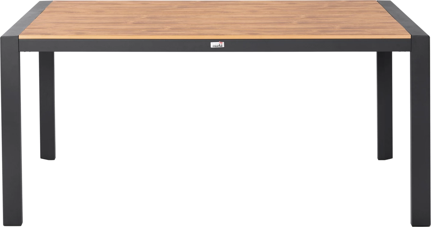 Tavolinë për terasë GOYA FH6059.03 alumini, ngjyrë antracit, sipërfaqe tavoline polywood, 160x80x75 cm