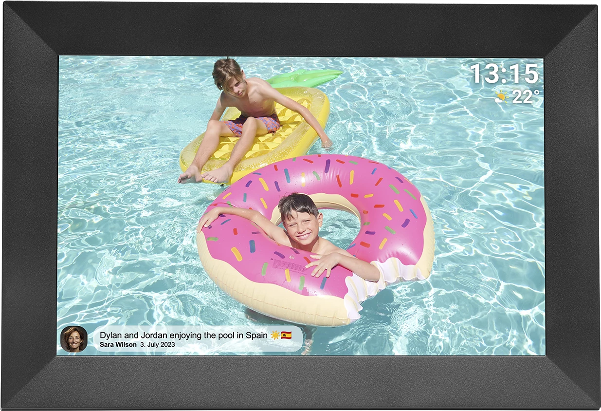 Kornizë digjitale Denver Frameo PFF-1024B, 10.1", 16 GB, IPS, e zezë