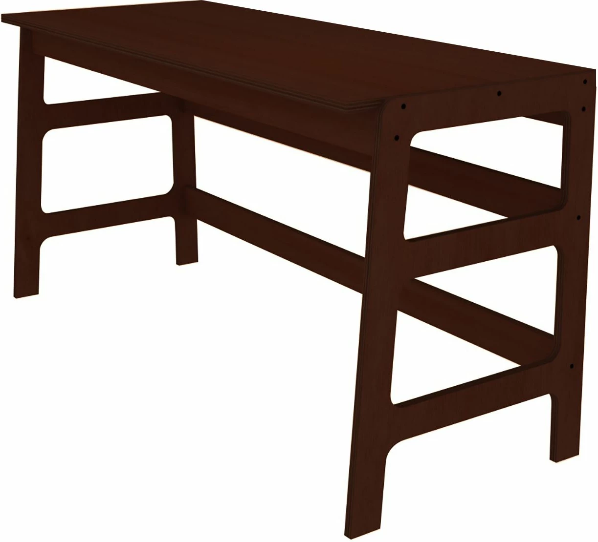 Tavolinë studimi me raft librash, ngjyrë arre, Skye Decor, CPT4803-150