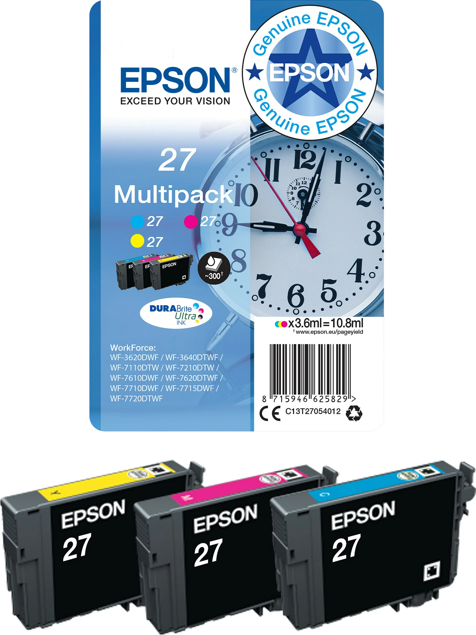 Kartrixh boje Epson 27XL C13T27134010, Magenta