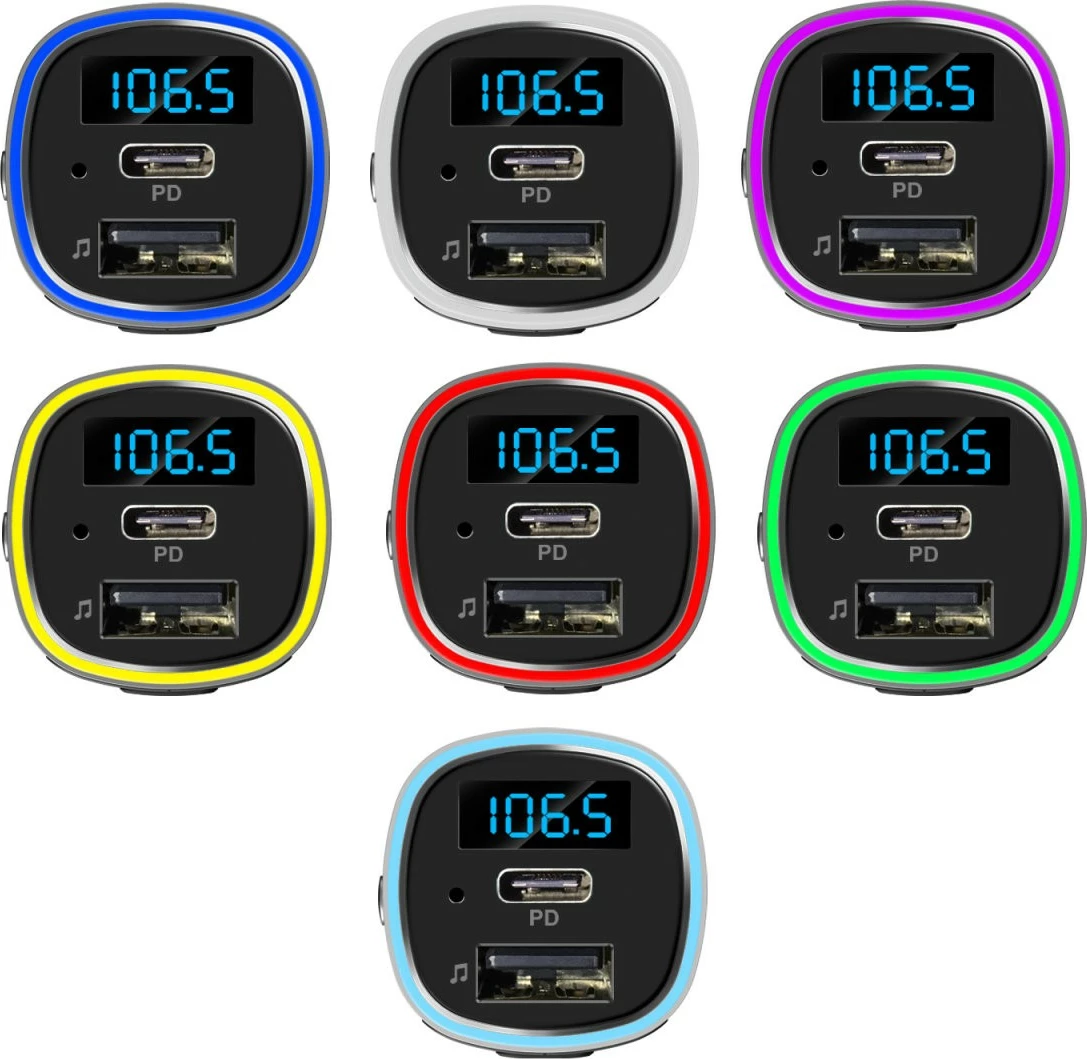 Transmetues Bluetooth FM 4smarts 456201, USB Type-A, MicroSD, Handsfree, i zi/argjendtë