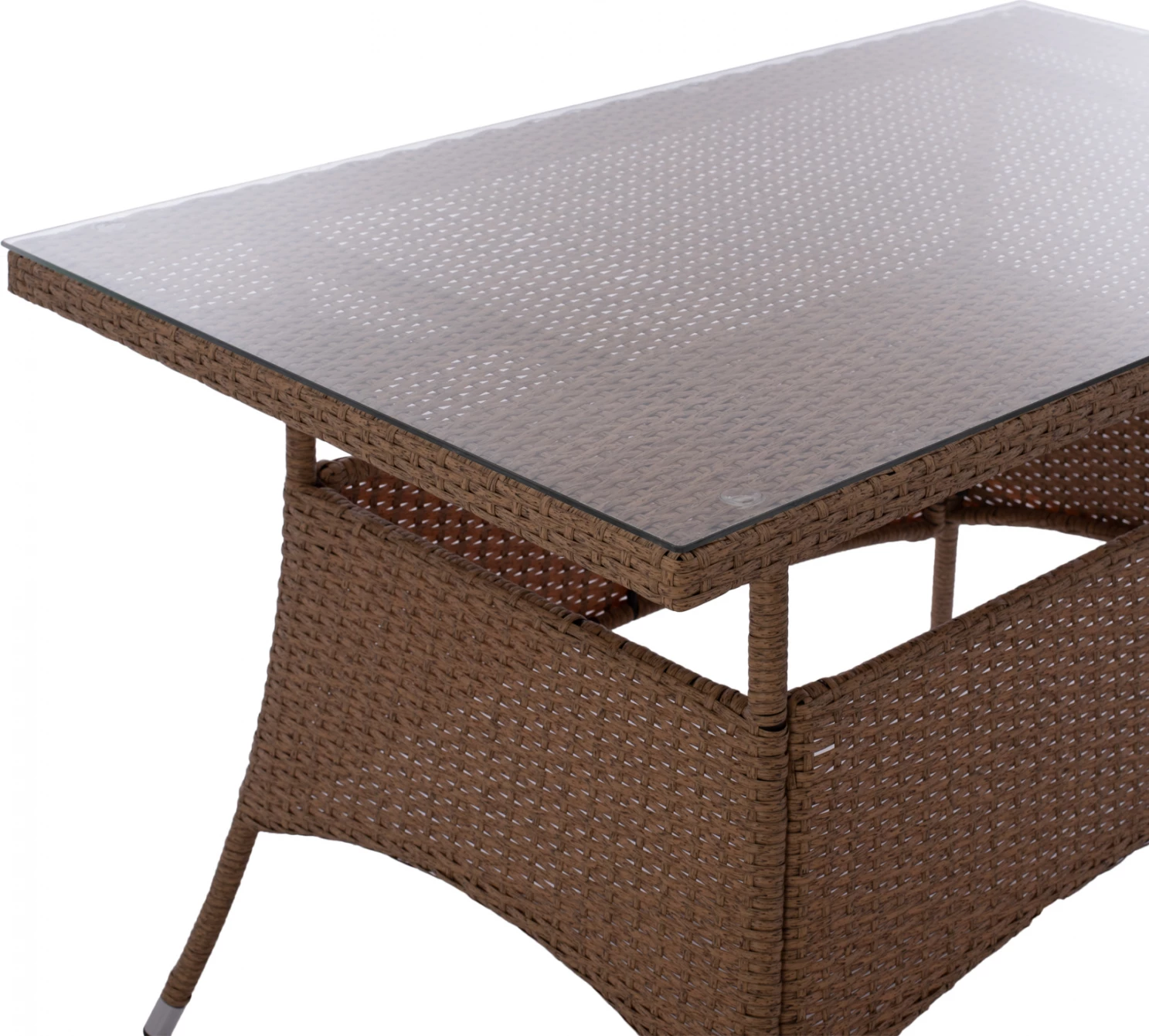 Tavolinë ushtarake metalike, rattan, ngjyrë bezhë-kafe, FH5141.32, 120x70x75 cm
