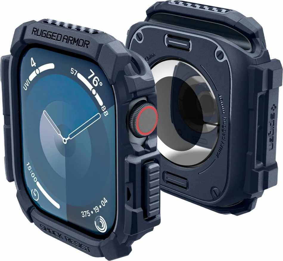 Mbështjellës Spigen Rugged Armor për Apple Watch 10, 46mm, Blu