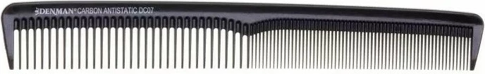 Krehër flokësh Denman DC07 Carbon Small Setting Comb e zezë 1 copë