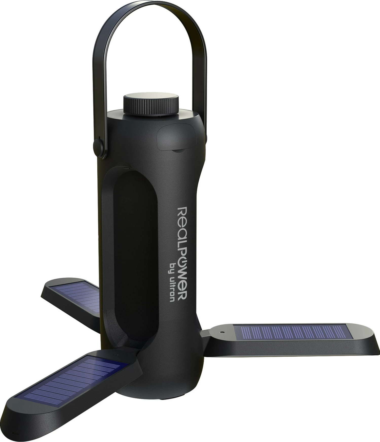 Lampë LED portative RealPower 473011, 6000mAh, USB-C, IP44, e zezë