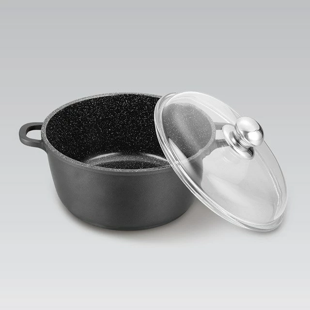Tenxhere Maestro MR-4628C me kapak, 28 cm, 5.8 L, e zezë