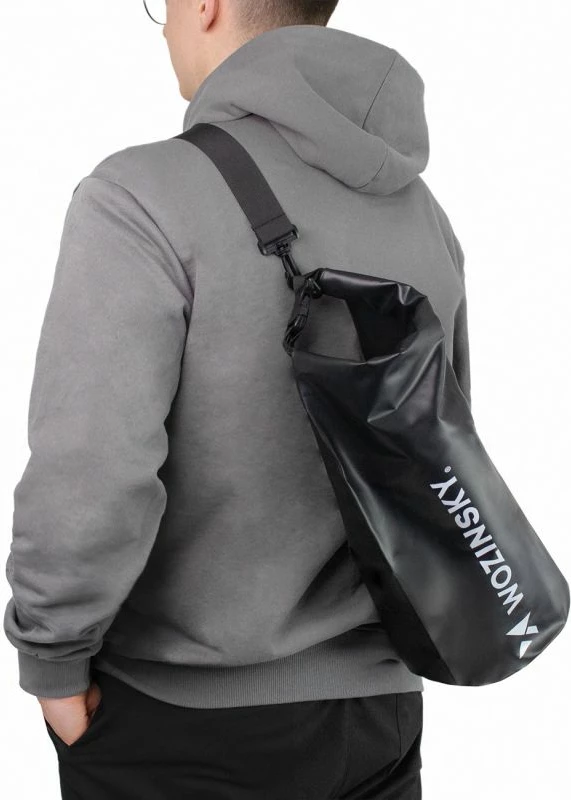 Çantë shpine e papërshkueshme nga uji Wozinsky WWK-10, e zezë, 10L