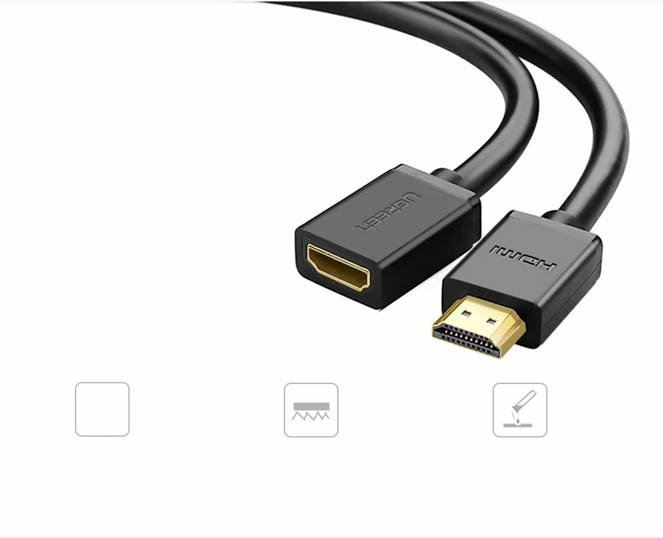 Kabllo HDMI Ugreen HD107 10142, 2m, 4K, e zezë