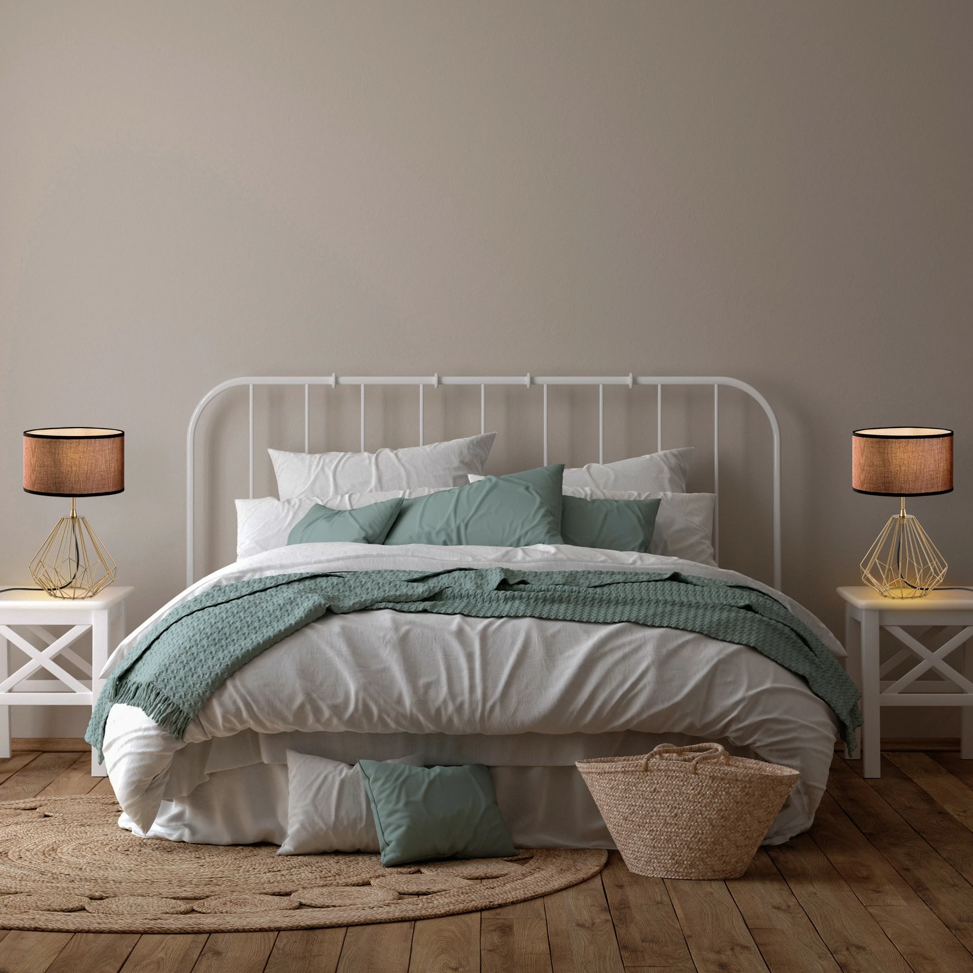 Set llamba tavoline Opviq, Diamond, ngjyrë ari, S-713, 2 copë