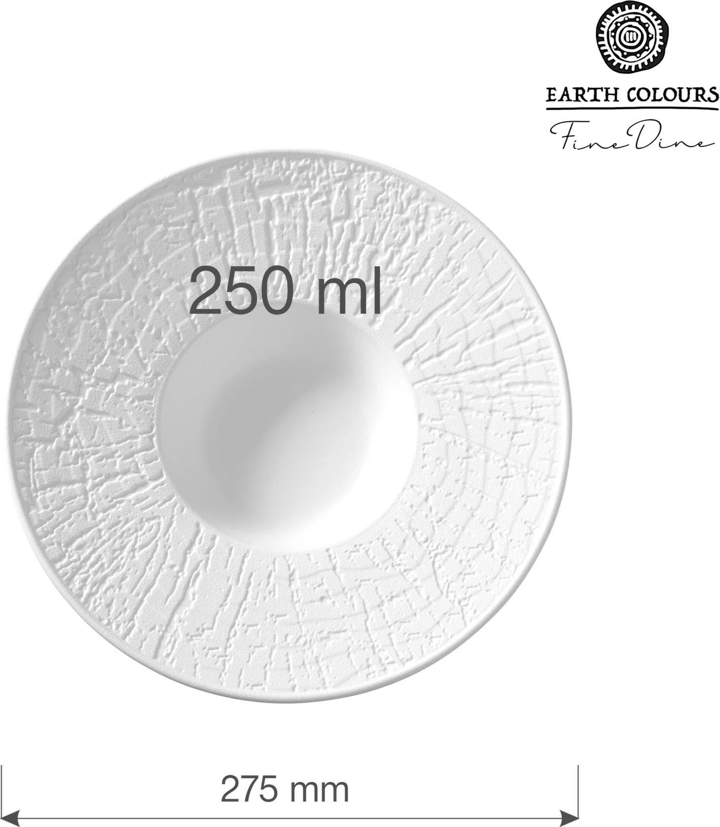 Pjatë pasta Fine Dine Nordic 275 mm, 250 ml, e bardhë, set 3 copë