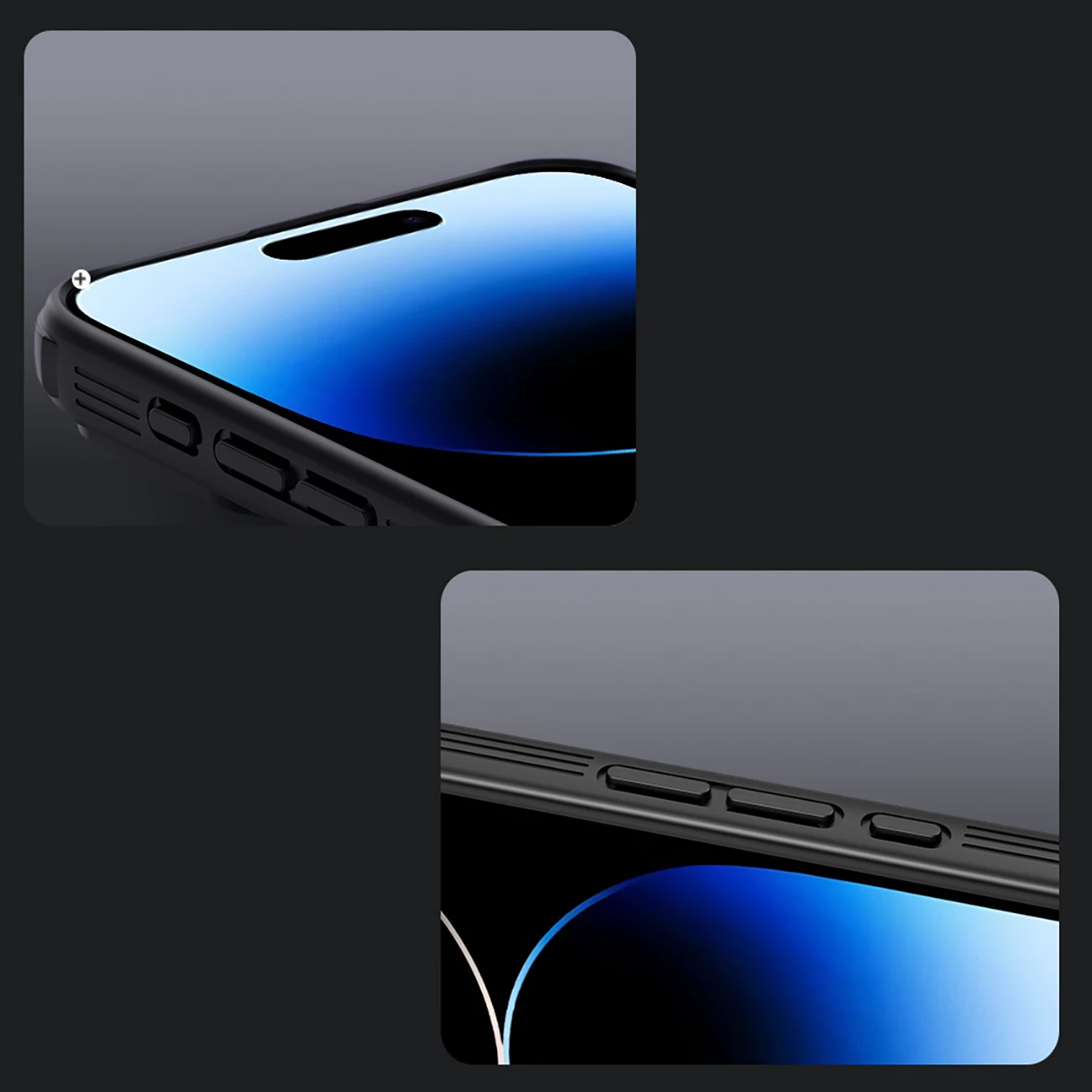 Mbështjellës Nillkin CamShield Pro për iPhone 16 Pro Max, me mbulesë kamere, i zi