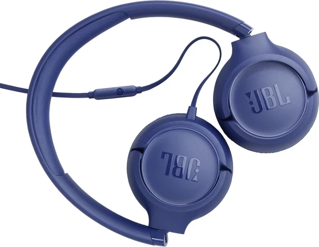 Kufje JBL Tune 530 me kabëll 3.5 mm, Pure Bass, me mikrofon, Blu