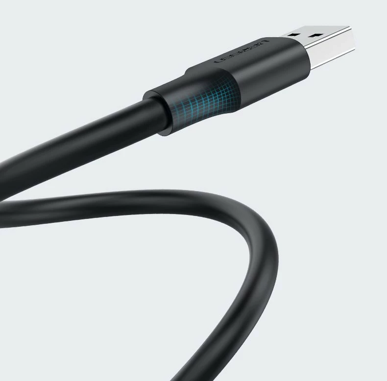 Kabllo USB 2.0 Ugreen US128 10308, 0.5m, e zezë
