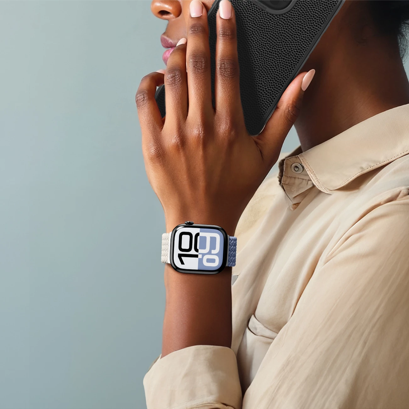 Set rripash AmazingThing Blend Band për Apple Watch 42mm, 2 copë, space blue