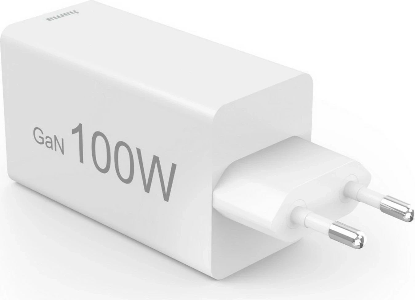 Karikues Hama 100W GaN, 2xUSB-C, 1xUSB-A, i bardhë