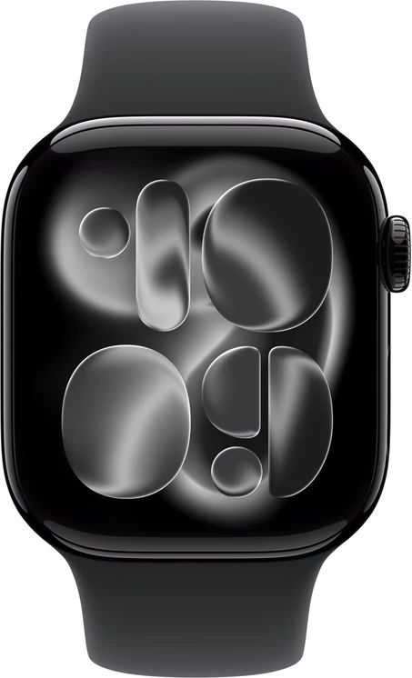 Apple Watch S11 42mm GPS Jet Black S/M Black Sport Band
