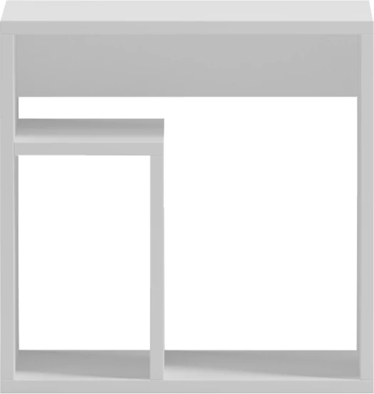 Tavolinë anësore Doublo, ngjyrë e bardhë, 40x35x40cm