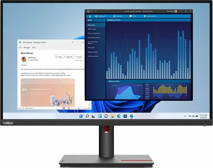 Monitor Lenovo ThinkVision T27p-30 27" 4K UHD USB-C, i zi