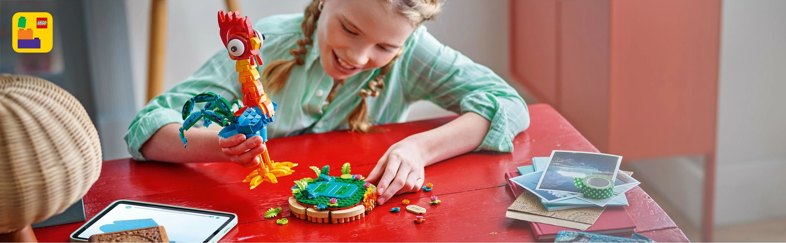 Set ndërtimi LEGO Heihei, 566 pjesë, plastikë, shumëngjyrësh