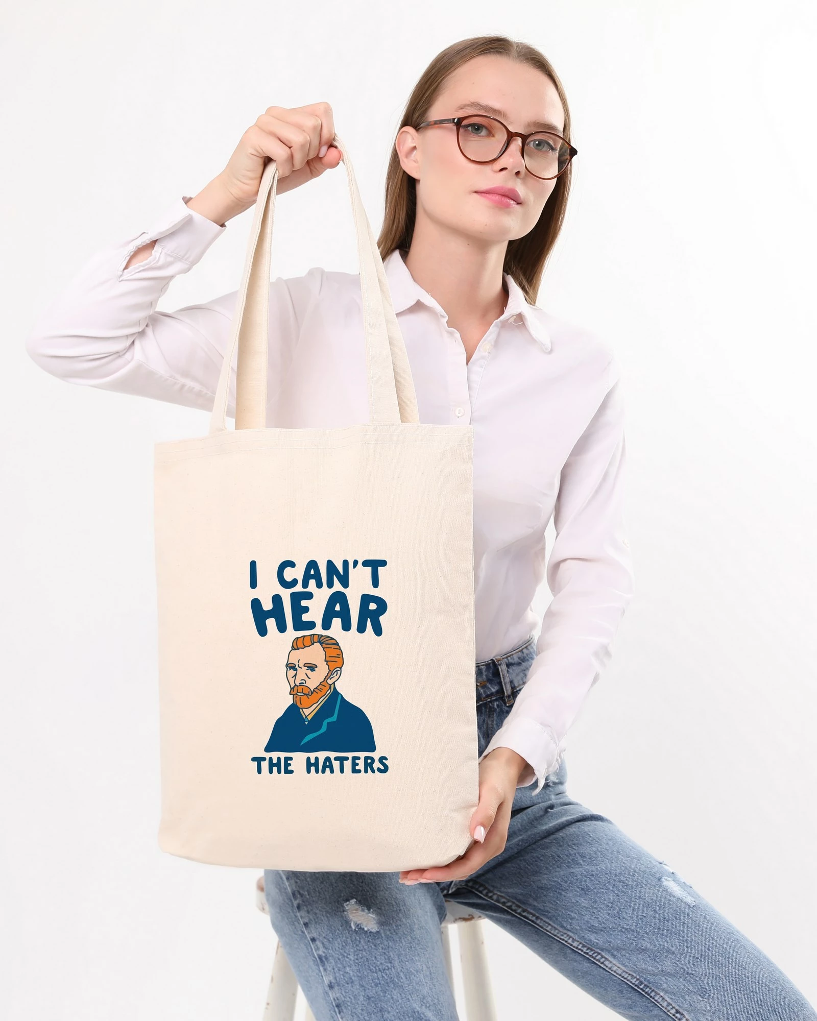 Tote bag Zoozie, krem, 35x40x8cm