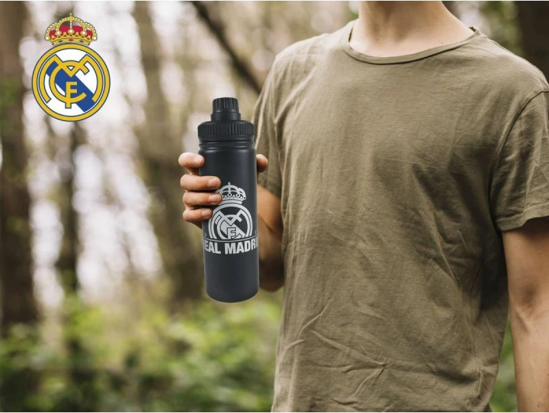 Shishe uji Real Madrid B92-25RM, e zezë 750ml [Ngjyra: E zezë]