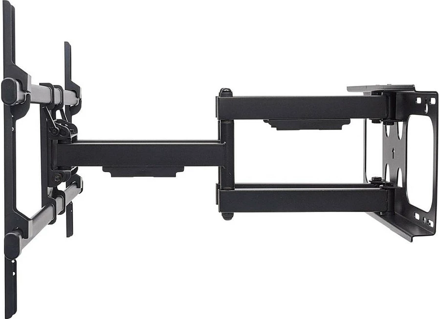 Mbajtëse muri për TV MANHATTAN 94–228.6 cm (37–90"), e anueshme dhe rrotulluese, VESA 200x200–800x400, deri 75 kg, e zezë