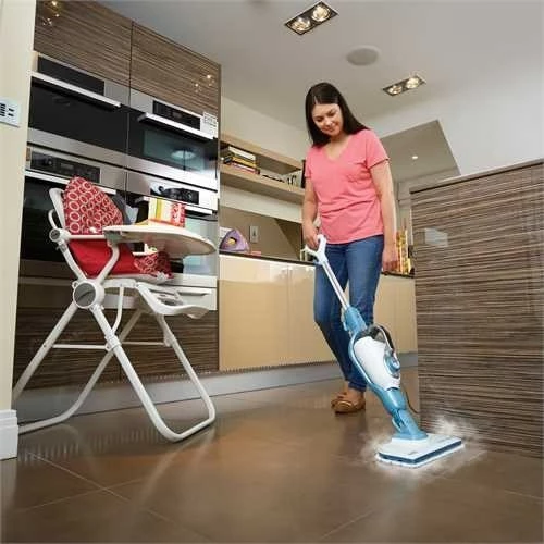 Pastrues me avull BLACK+DECKER FSMH1321, 0.5 L, 1300 W, Blu/Bardhë