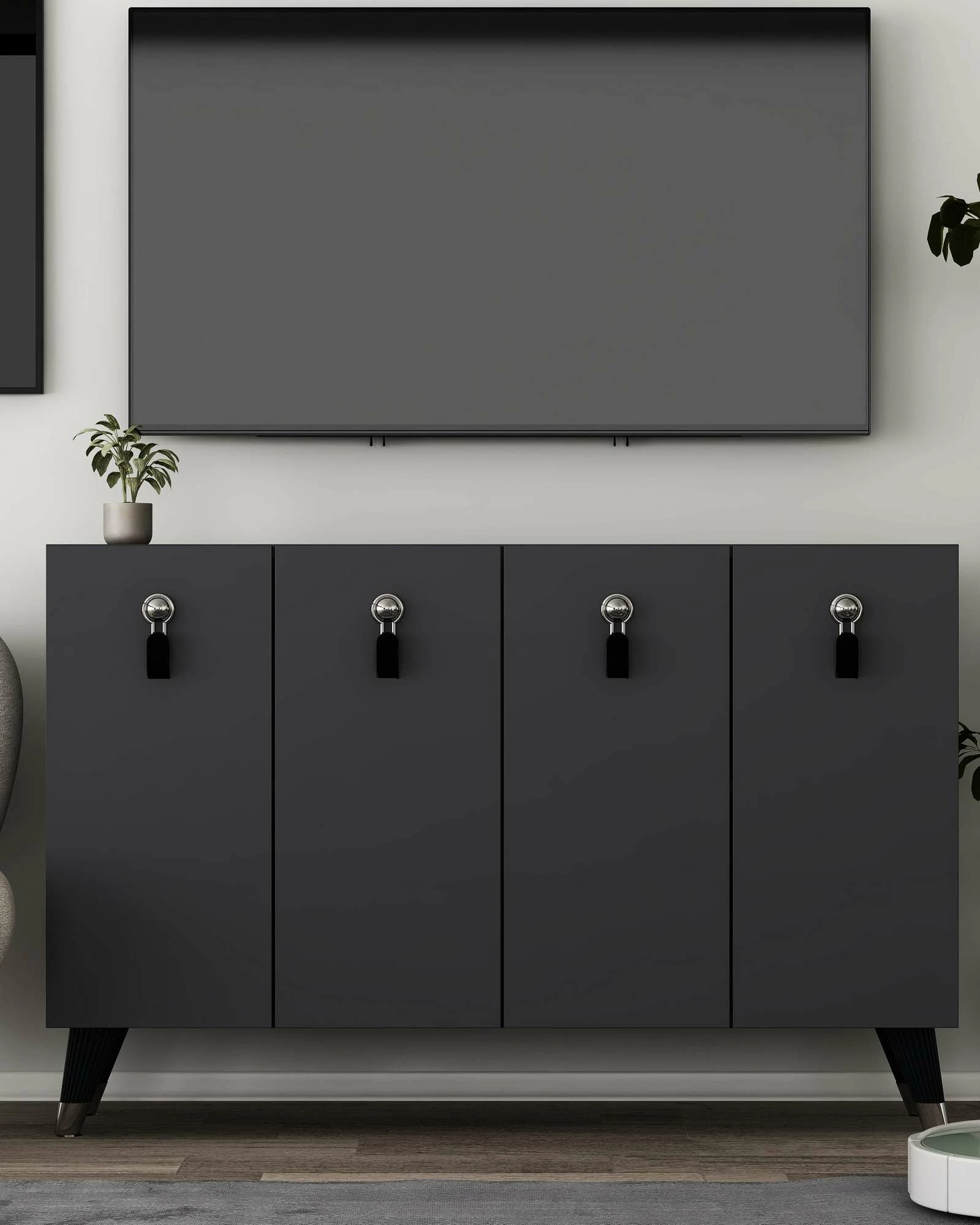 Konsol Skye Decor, anthracite, silver, 8179KM-32