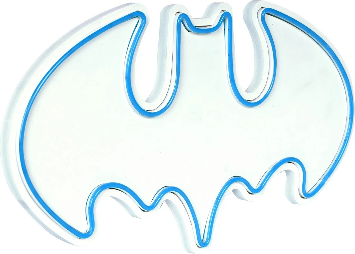 Dritë dekorative murale LED, formë Batman, ngjyrë blu