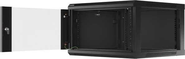 Kasë RACK LANBERG WF01-6606-10B, 6U, me derë xhami
