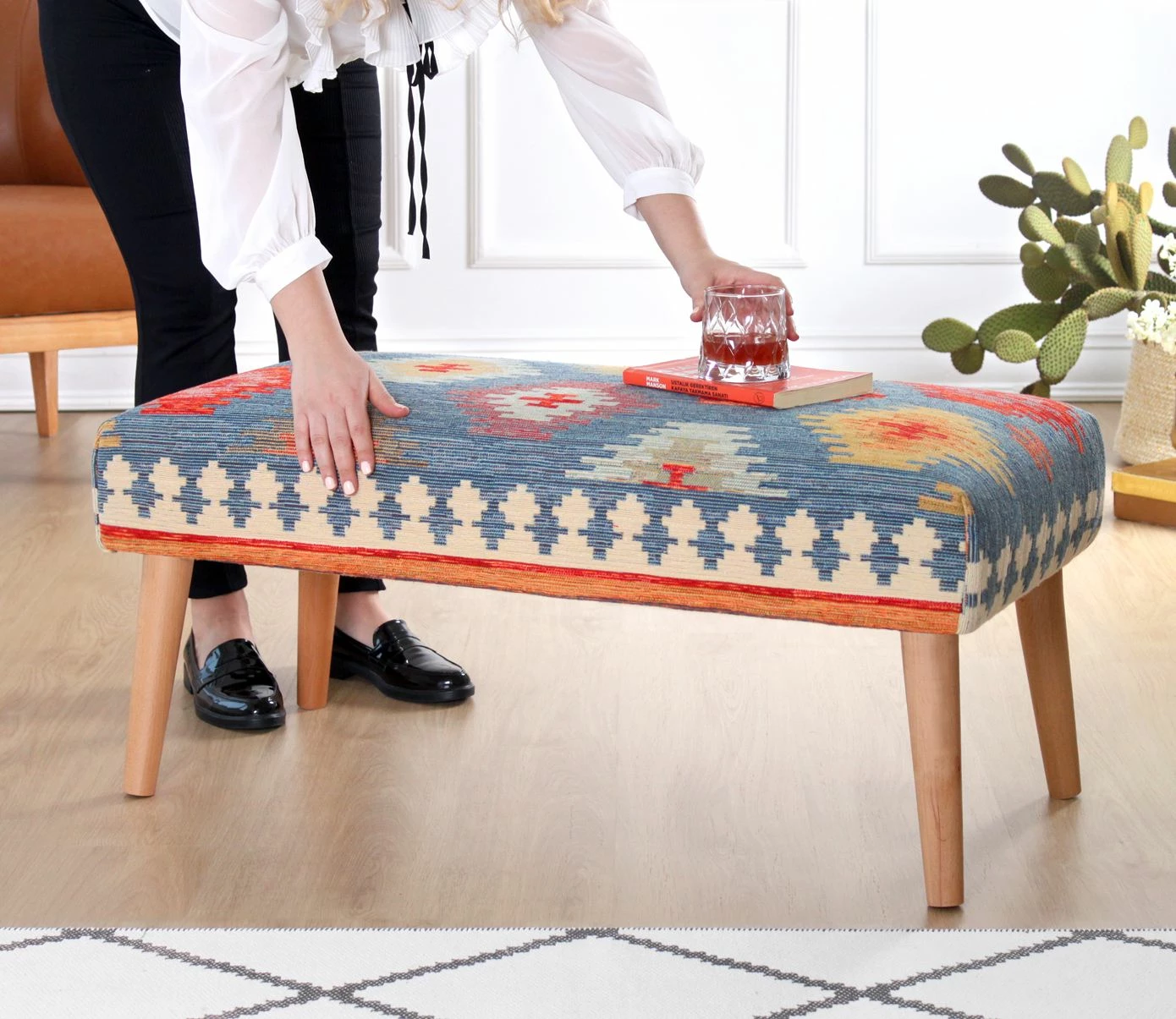 Stol Atelier del Sofa, Beshir, ngjyrë kaltër