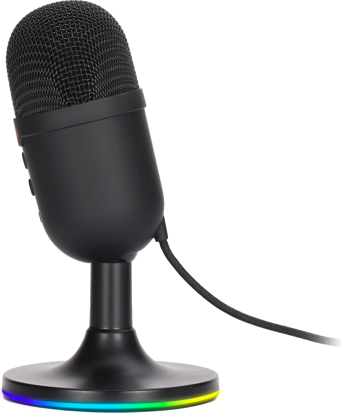 Mikrofon desktop Marvo MIC-06 USB omnidireksional me RGB, i zi