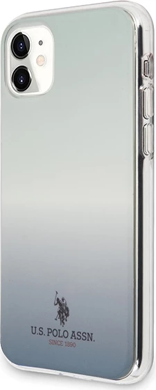 Mbështjellës U.S. Polo Assn. USHCN61TRDGLB për iPhone 11, Pattern Gradient, Kaltër