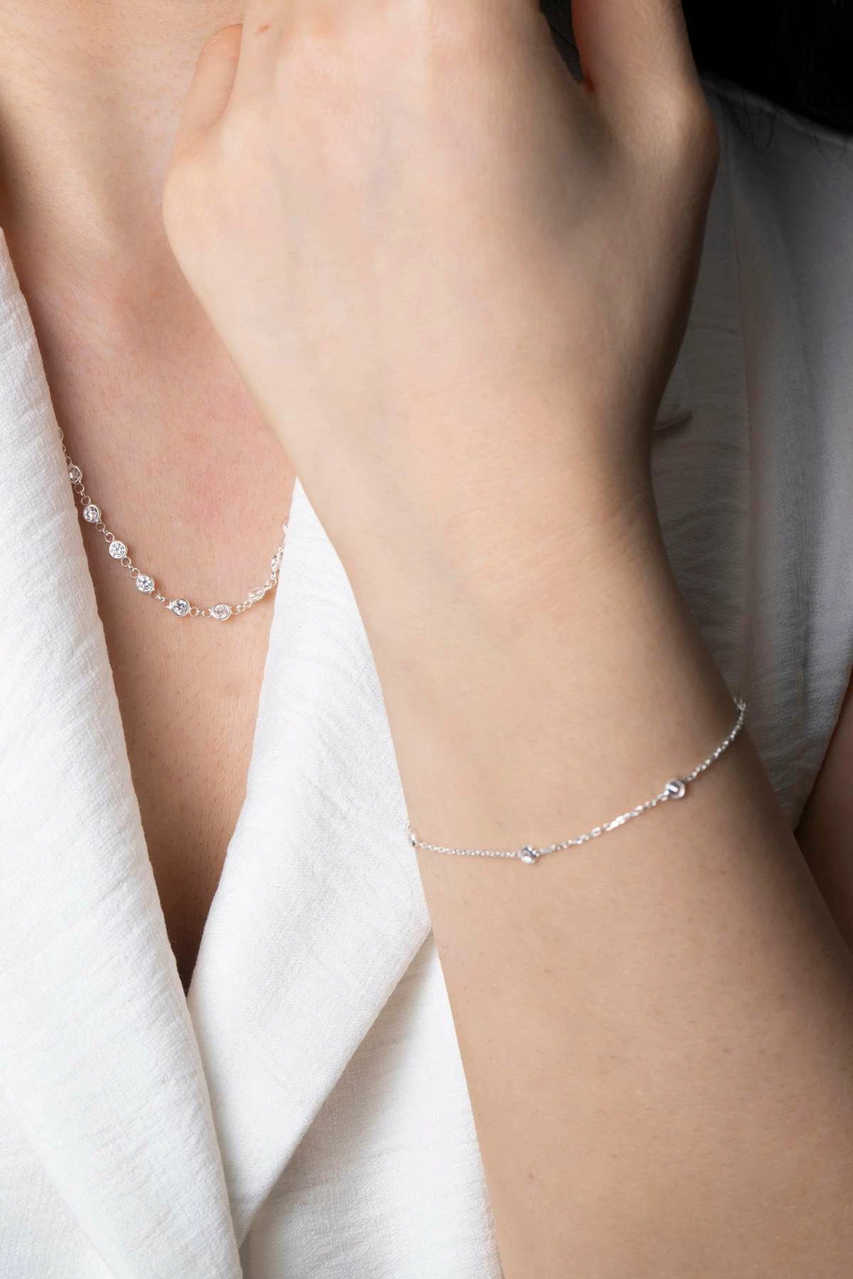 Set varëse dhe vathë argjendi Jumeon, TFNY65230, e bardhë