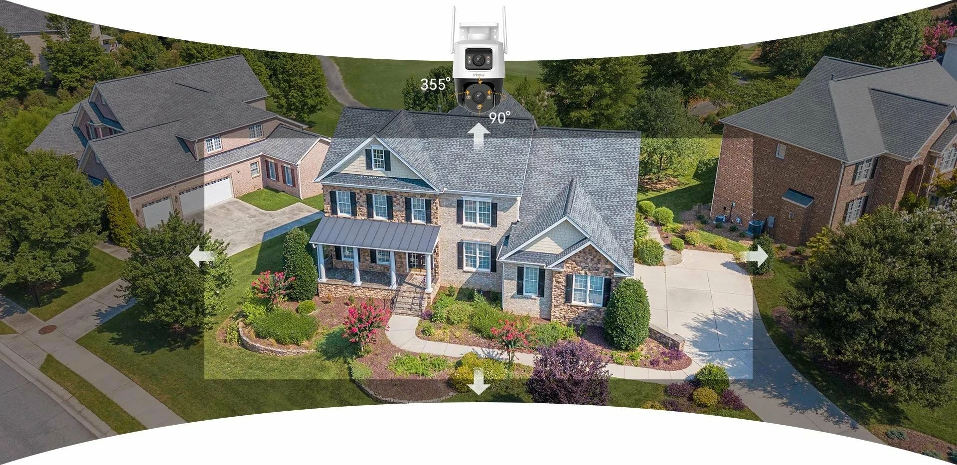 Kamerë IP IMOU Cruiser Dual 10MP (5MP+5MP), Wi‑Fi, IP66, MicroSD, e bardhë