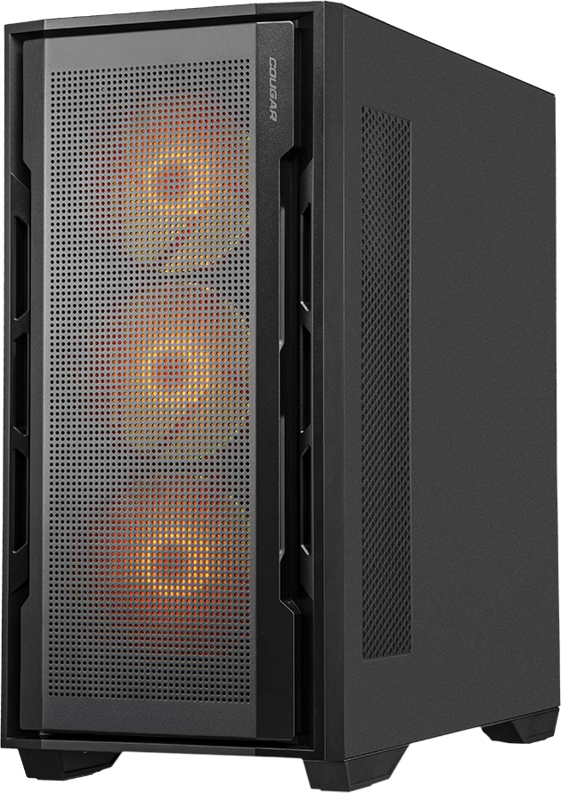 Kasë COUGAR Uniface RGB Mid Tower, ATX/E-ATX, 4x120mm, e zezë