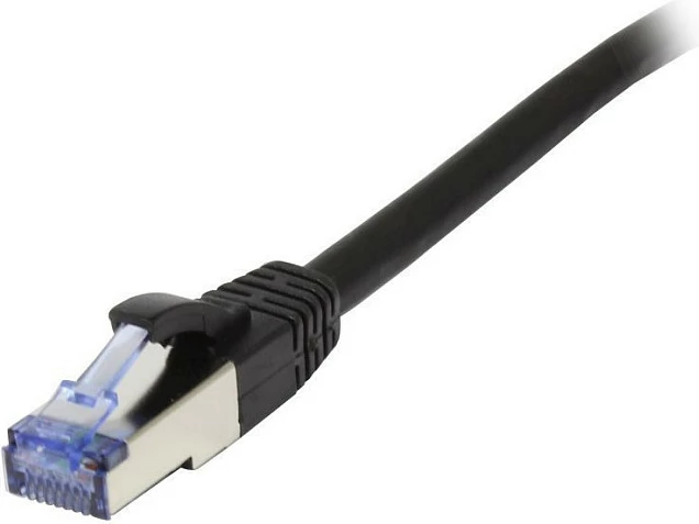 Kabllo rrjeti Synergy21 S216491, Cat6a S/FTP, 0.5 m, RJ45-RJ45, e zezë