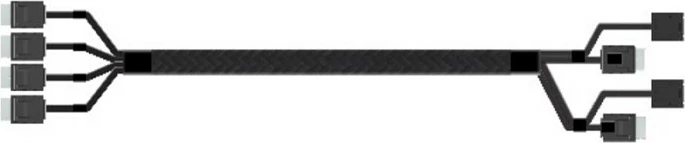 Kabllo Intel AXXCBL625CVCX OCuLink SFF-8611 në SFF-8611, 0.625 m, 4x në 4x, e zezë