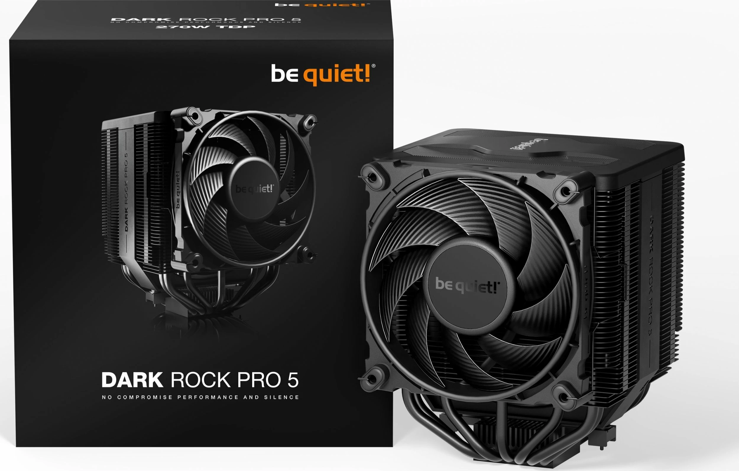 Ftohës CPU be quiet! Dark Rock Pro 5 BK036, 2 ventilatorë PWM 120/135mm, 7 heatpipes, i zi