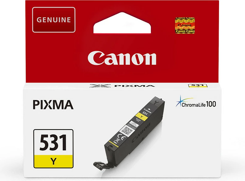 Kartushë boje Canon CLI-531Y (6121C001), 515 faqe, për PIXMA TS8750/TS8751, e verdhë